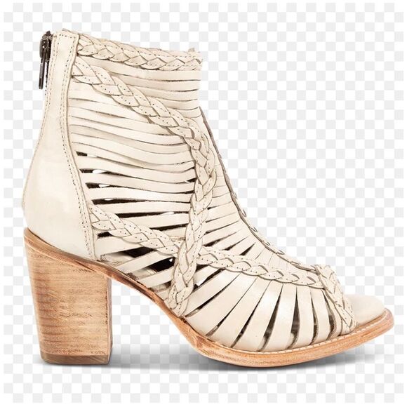 Freebird Bela Braided Sandal Boots Size 7 | Mercari Freebird bela sandals sz 11 heels booties boots peep toe